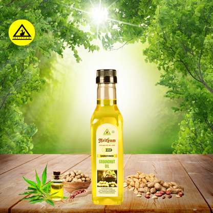GROUNDNUT OIL | 100% PURE COLDPRESS OIL | EXTRACT FROM HIGH QUALITY GROUNDNUT SEEDS |