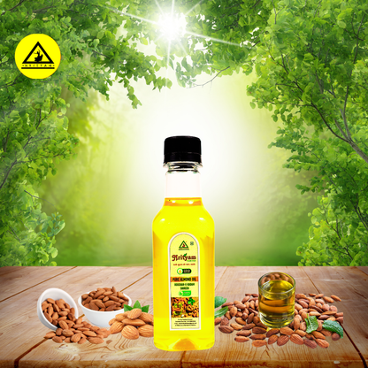 ALMONDS OIL | BADAM ROGAN | BADAM KA TEL | ROGHAN-E-BADAM | 100% PURE COLD PRESS OIL | EXTRACT FROM HIGH QUALITY ALMONDS | WOOD PRESSED OIL |