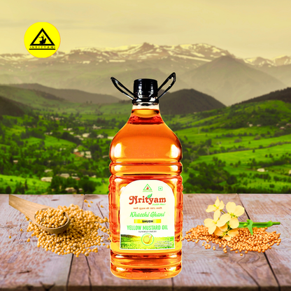 YELLOW MUSTARD OIL | 100% PURE COLDPRESS OIL | EXTRACT FROM PURE MUSTARD SEEDS |