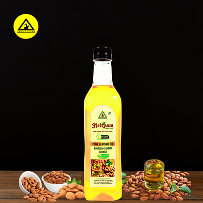 ALMONDS OIL | BADAM ROGAN | BADAM KA TEL | ROGHAN-E-BADAM | 100% PURE COLD PRESS OIL | EXTRACT FROM HIGH QUALITY ALMONDS | WOOD PRESSED OIL |