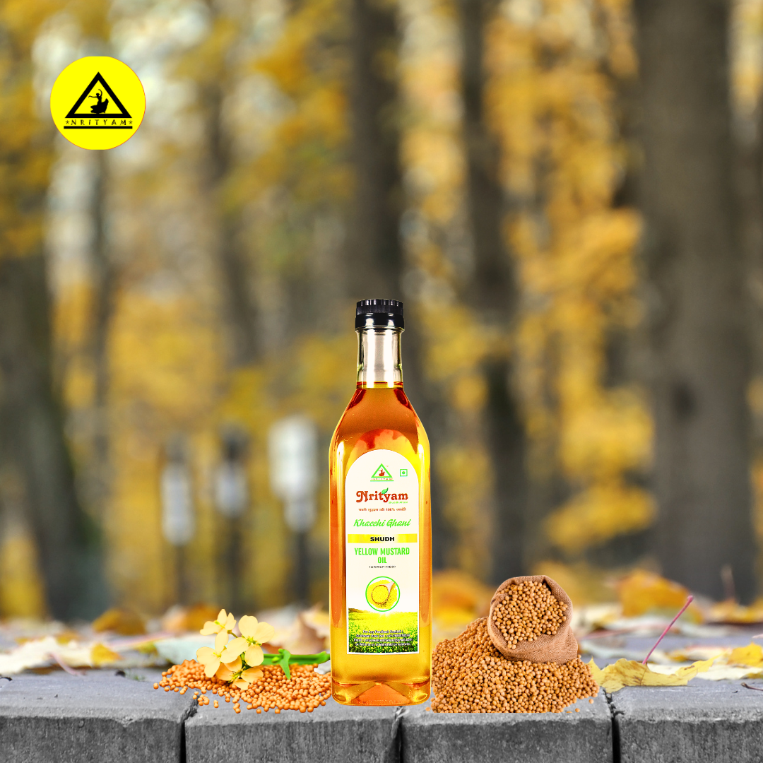 YELLOW MUSTARD OIL | 100% PURE COLDPRESS OIL | EXTRACT FROM PURE MUSTARD SEEDS |