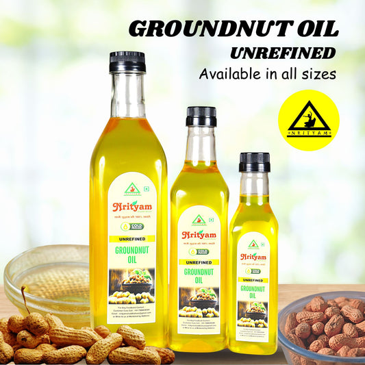 GROUNDNUT OIL | 100% PURE COLDPRESS OIL | EXTRACT FROM HIGH QUALITY GROUNDNUT SEEDS |