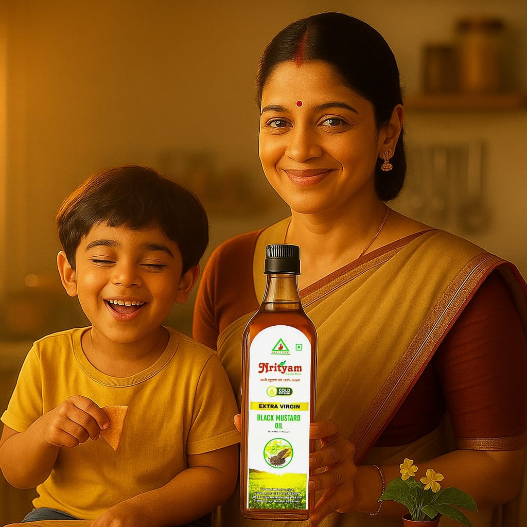 BLACK MUSTARD OIL | 100% PURE COLDPRESS OIL | EXTRACT FROM PURE MUSTARD SEEDS |