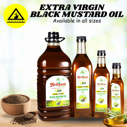 BLACK MUSTARD OIL | 100% PURE COLDPRESS OIL | EXTRACT FROM PURE MUSTARD SEEDS |